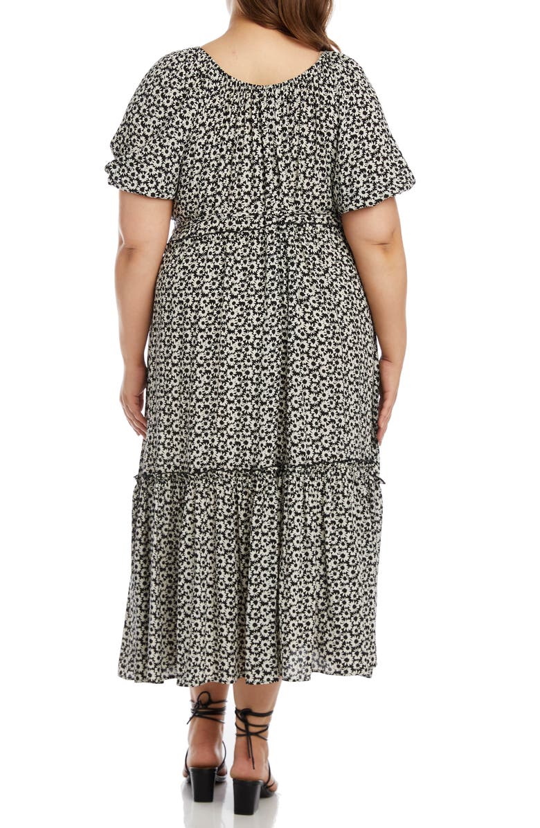 Karen Kane Puff Sleeve Maxi Dress, Alternate, color,