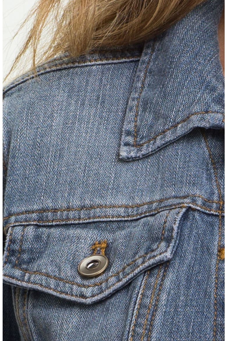 Basic Denim Jacket, Alternate, color, DARK WASH