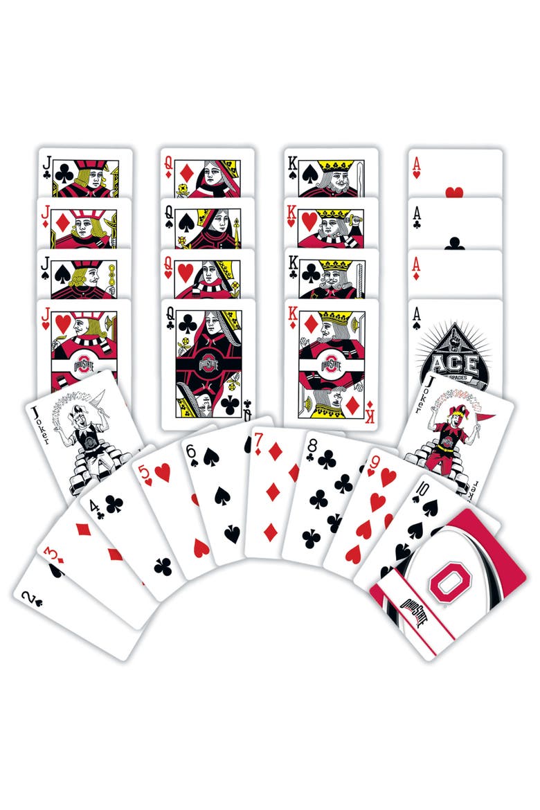 Ohio State Buckeyes Playing Cards, Alternate, color, Multicolor