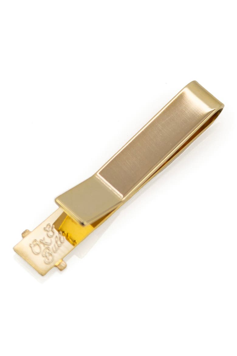 Cross Goldtone Tie Bar, Alternate, color, GOLD