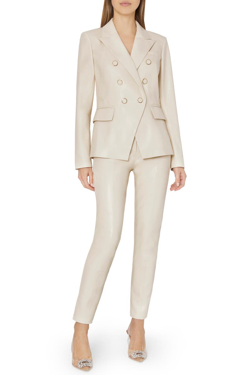 Milly Rue Faux Leather Pants, Main, color, 