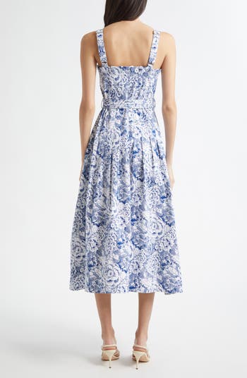 Floral Print A-Line Dress