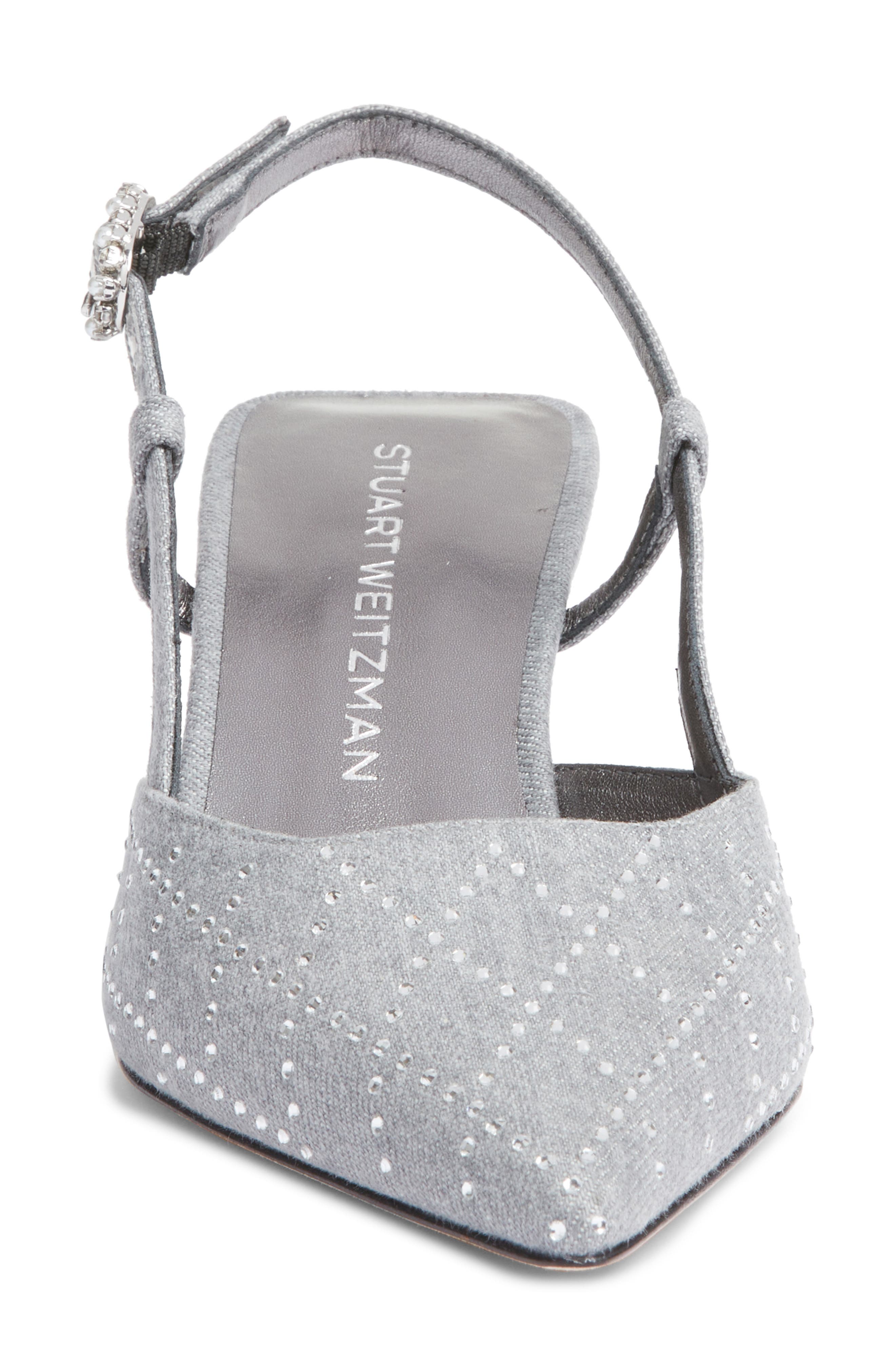 Stuart Weitzman Vinnie Crystal 50 Slingback Pump, Alternate, color, 