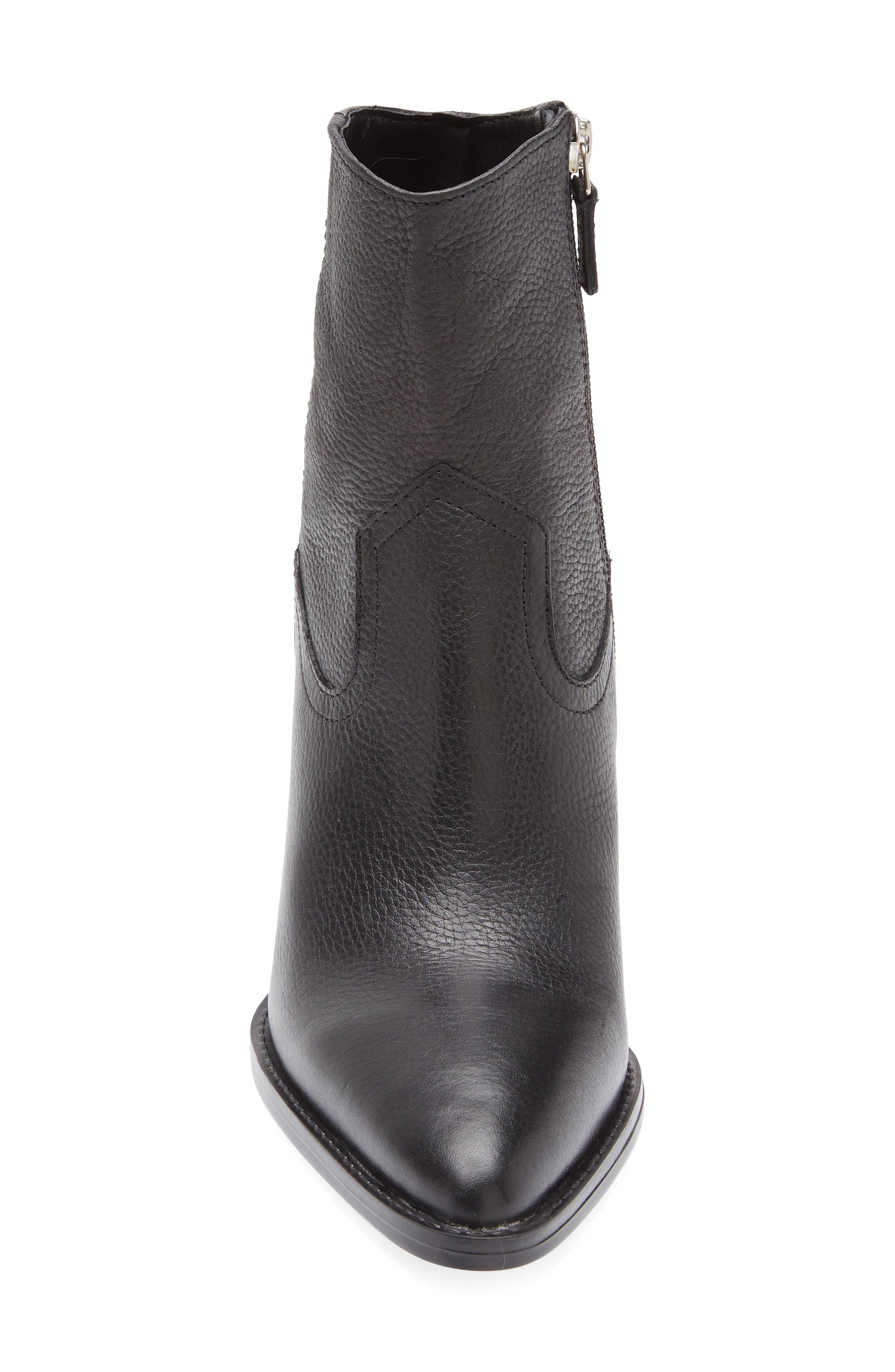 MANGO Aris Pointed Toe Bootie, Alternate, color, Black