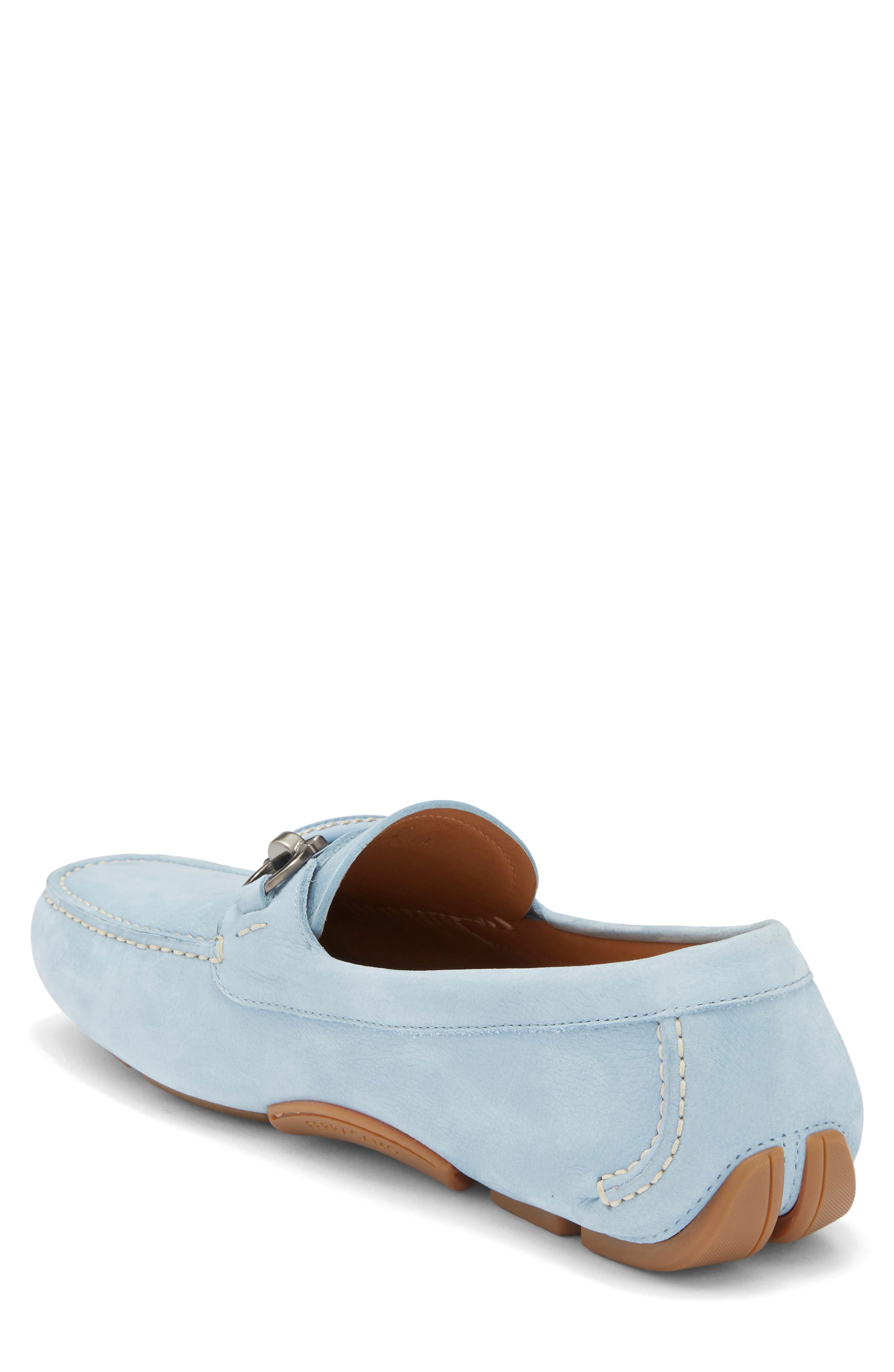 FERRAGAMO Sunday Driving Shoe, Alternate, color, Washed Denim New Biscotto