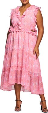 Estelle Fiorentina Frill Cutout Maxi Dress
