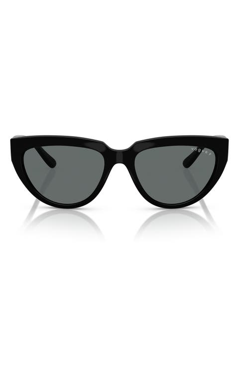 54mm Polarized Cat Eye Sunglasses