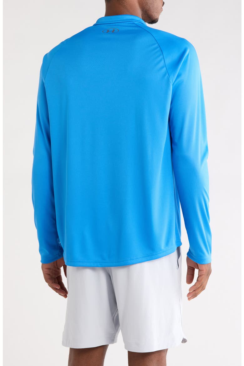 UA Velocity 2.0 Quarter Zip Pullover, Alternate, color, 402 BLUE ATLANTIS
