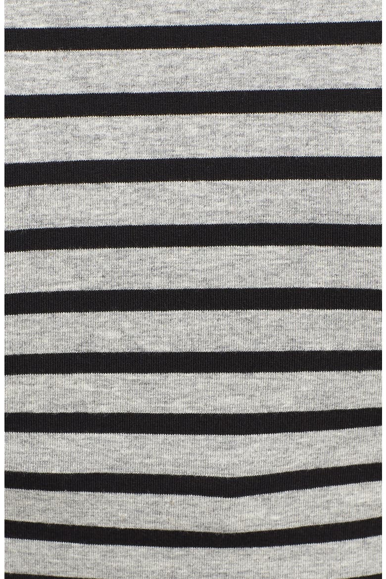 Maternity/Nursing Tee, Alternate, color, GREY/ BLACK