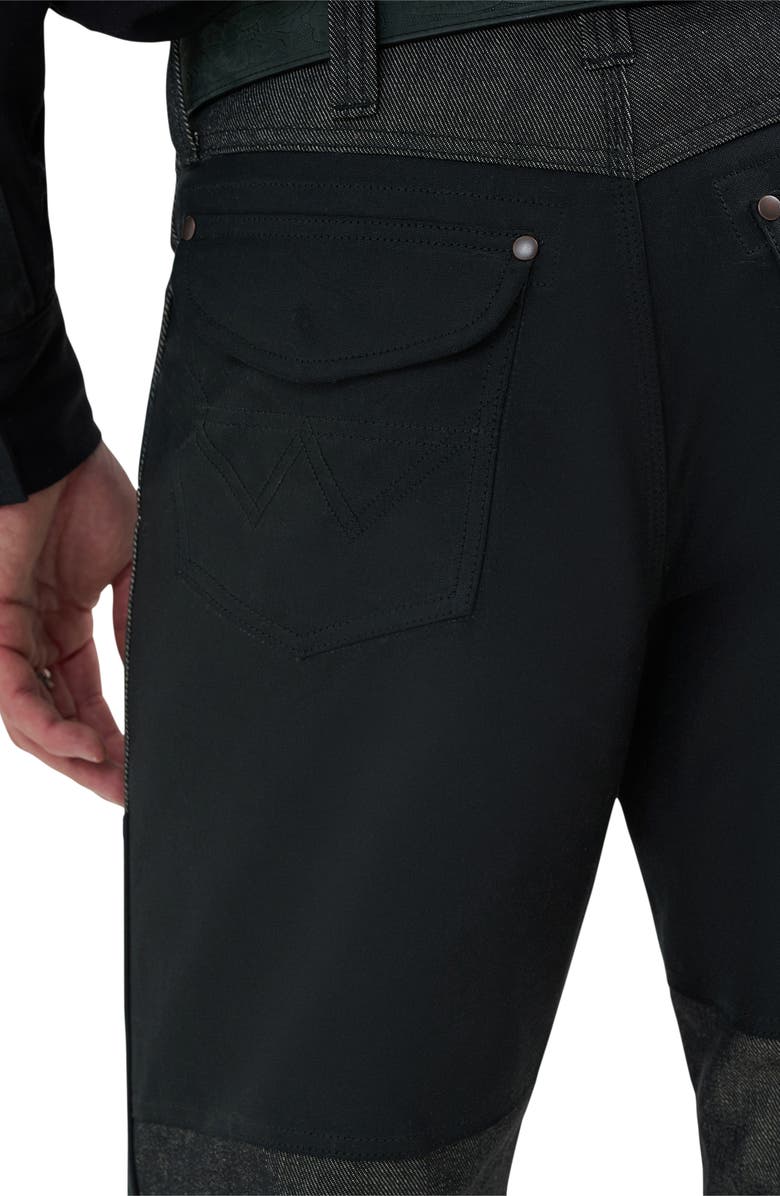 Wrangler Filson x Wrangler Two Tone Western Jeans, Alternate, color, Black