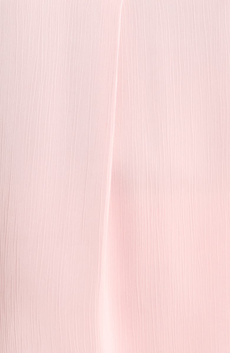 Anne Klein Pleat Front Split Neck Top, Alternate, color, Pink Blush