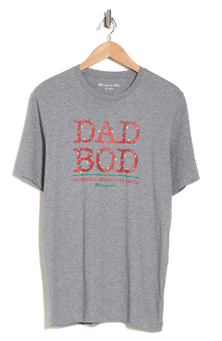 TravisMathew Dad Bod Pima Cotton Graphic T-Shirt, Alternate, color, Heather Grey