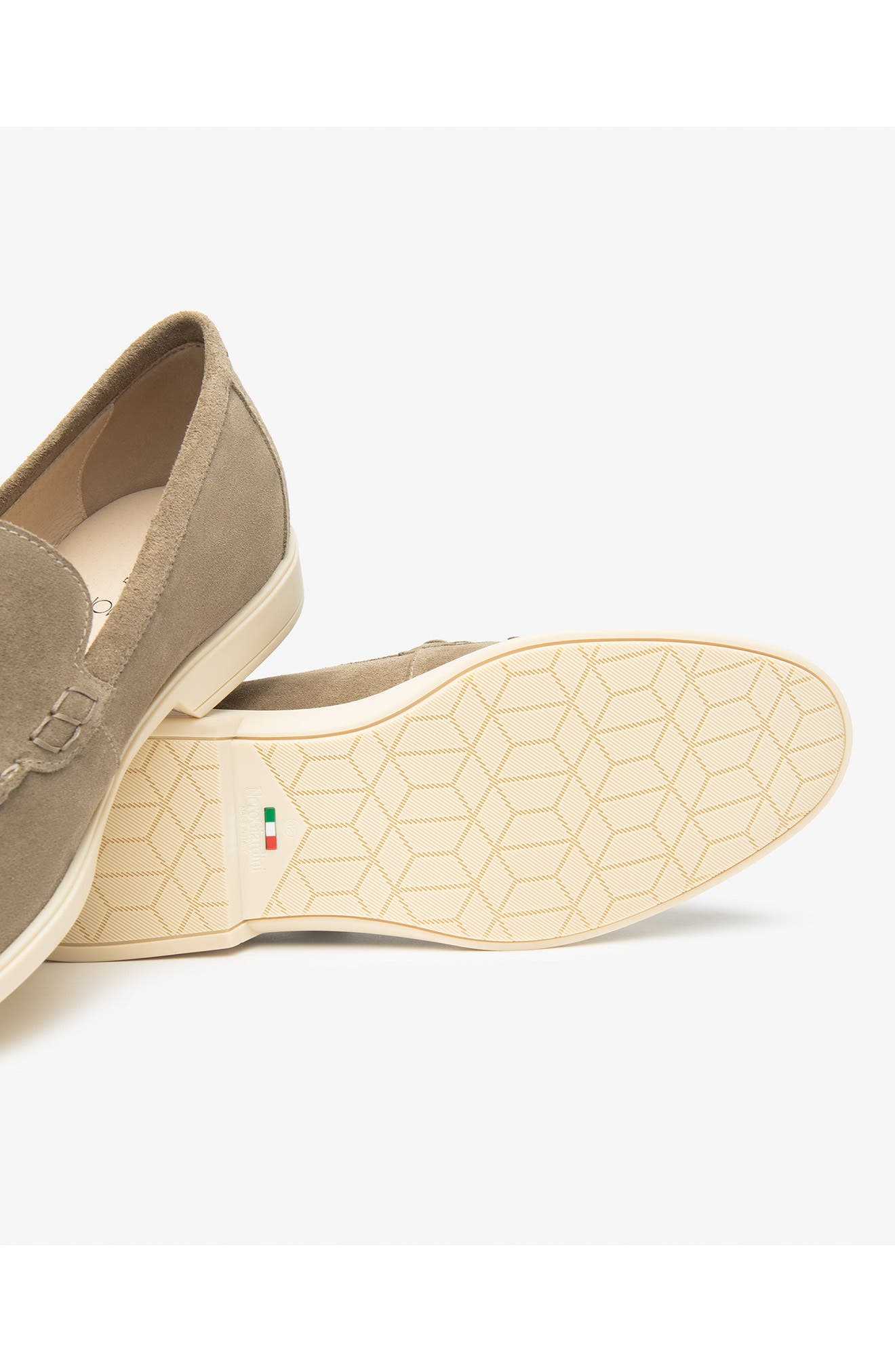 NeroGiardini Suede Slip-On Loafer, Alternate, color, Taupe