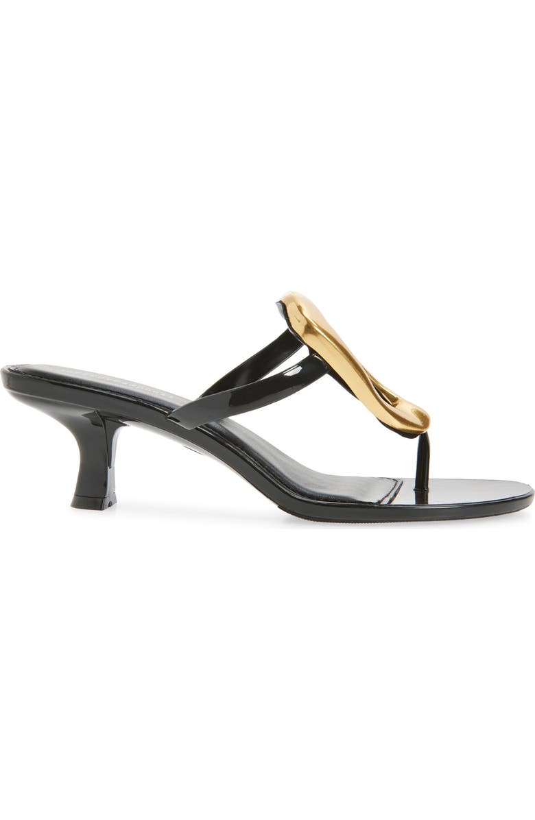 Jeffrey Campbell Linq Up Slide Sandal, Alternate, color, Black Gold