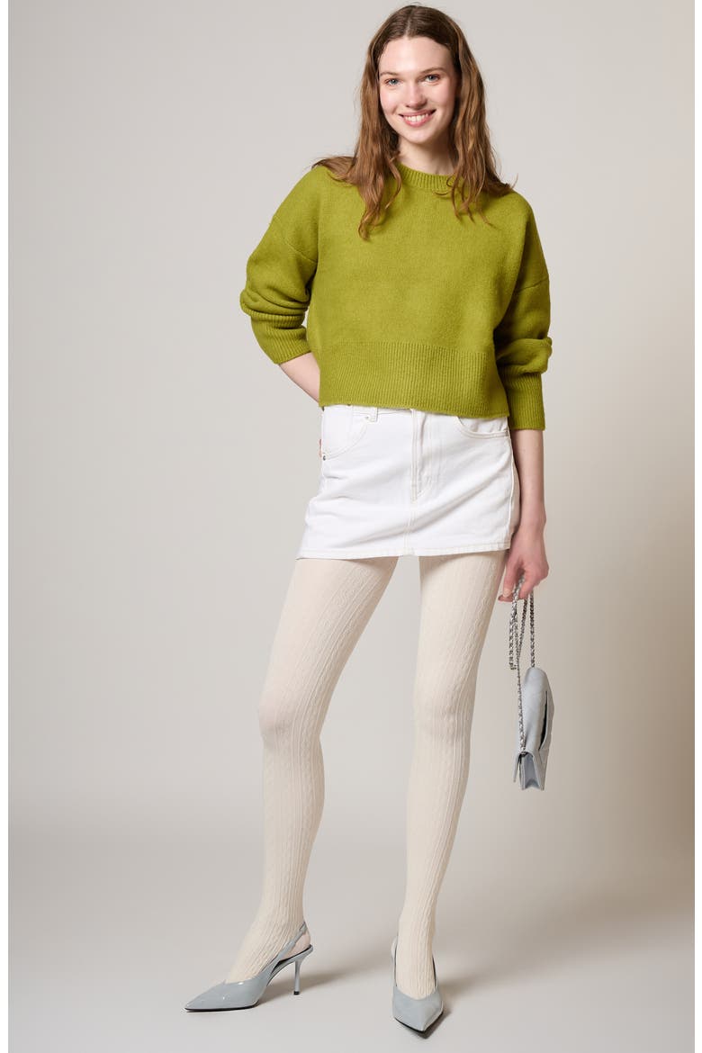 Cable Tights, Alternate, color, IVORY