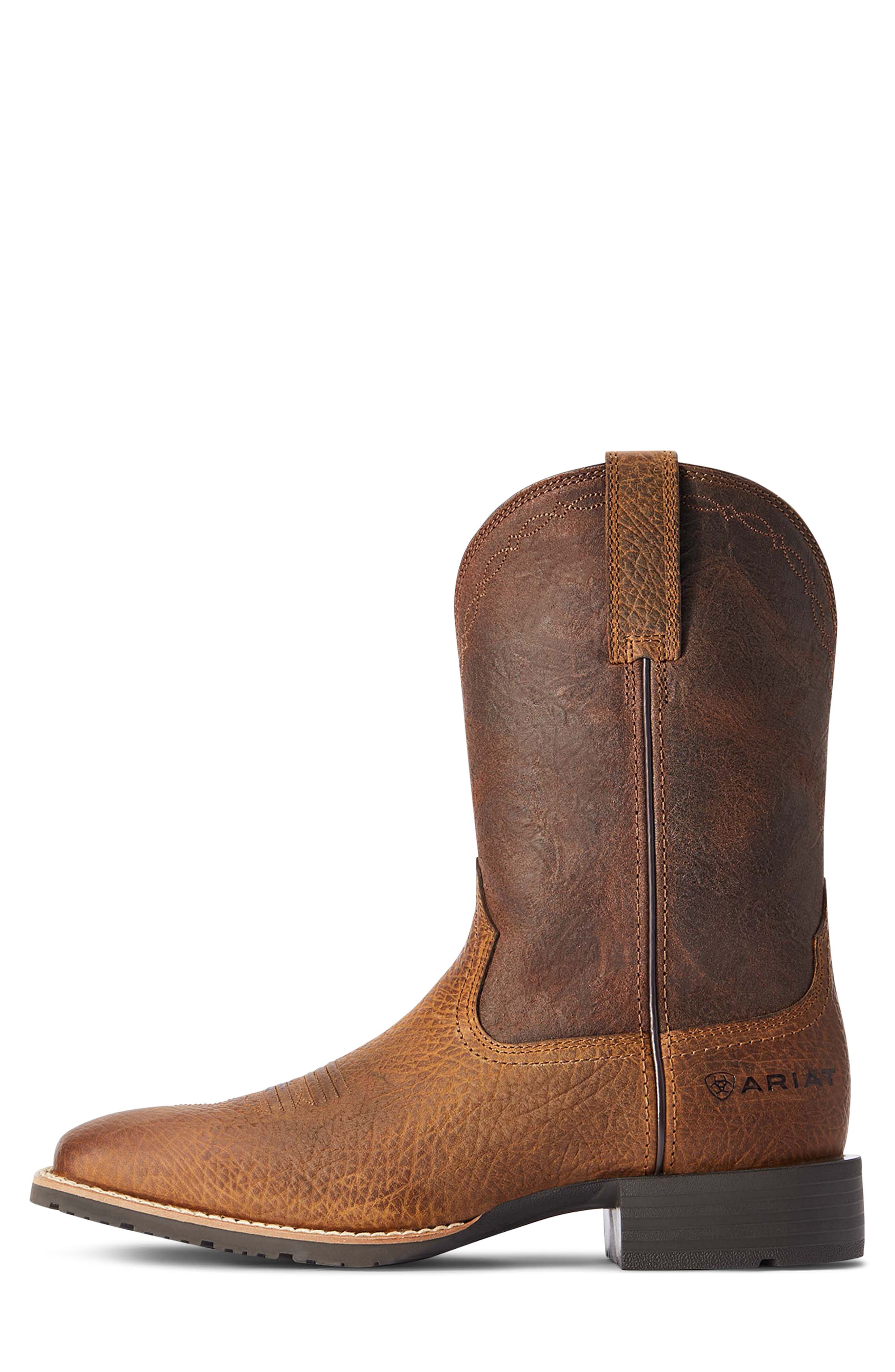 Ariat Hybrid Grit Western Boot, Alternate, color, Earth