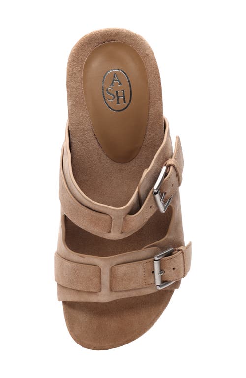 Ash Jewel Slide Sandal In Noisette Tan