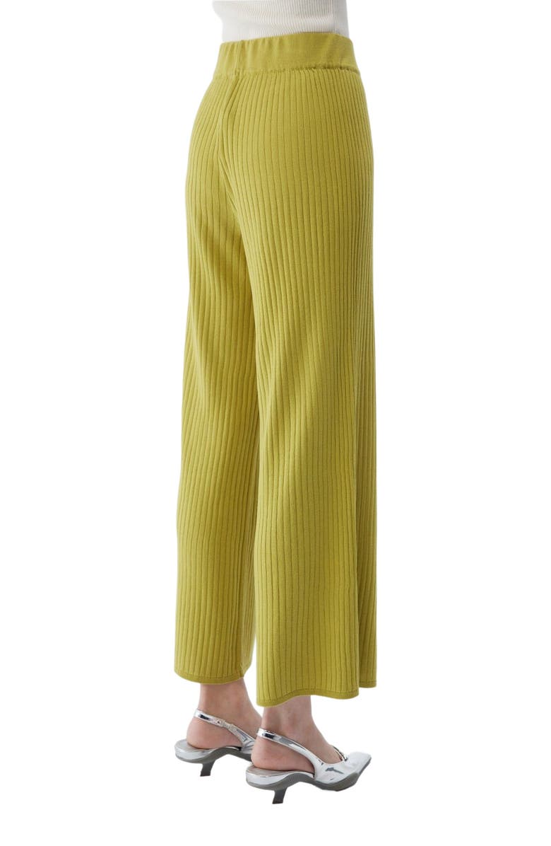 GOBI Mongolian Cashmere Rib-Knit Silk Cashmere Blend Pants, Alternate, color, Beige