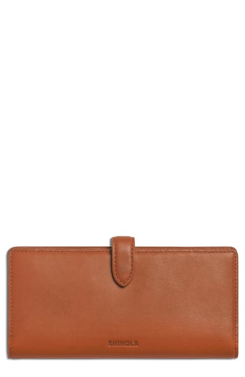 Continental Leather Snap Wallet