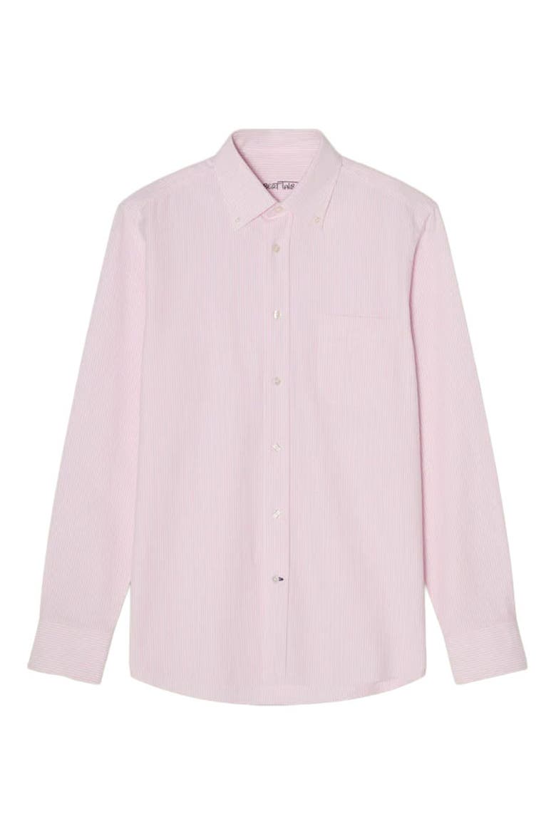 Harrison Button Down Oxford Shirt, Alternate, color, Pink Stripe
