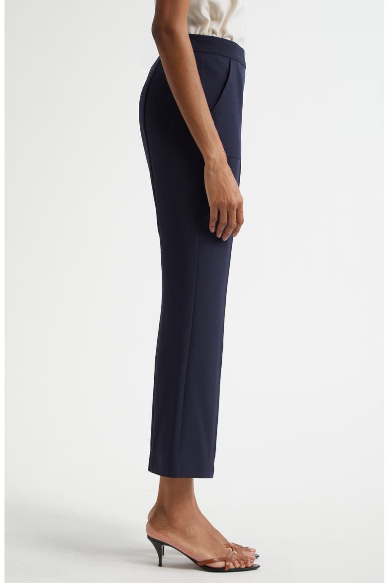 Angie High Waist Crop Flare Leg Pants, Alternate, color, NAVY