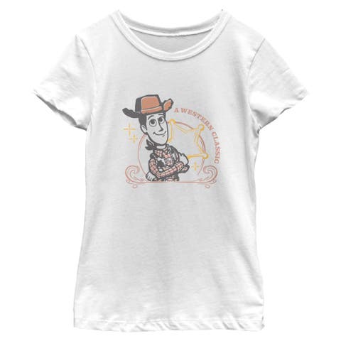 Girl's Toy Story 5 A Western Classic Badge  Graphic T-Shirt
