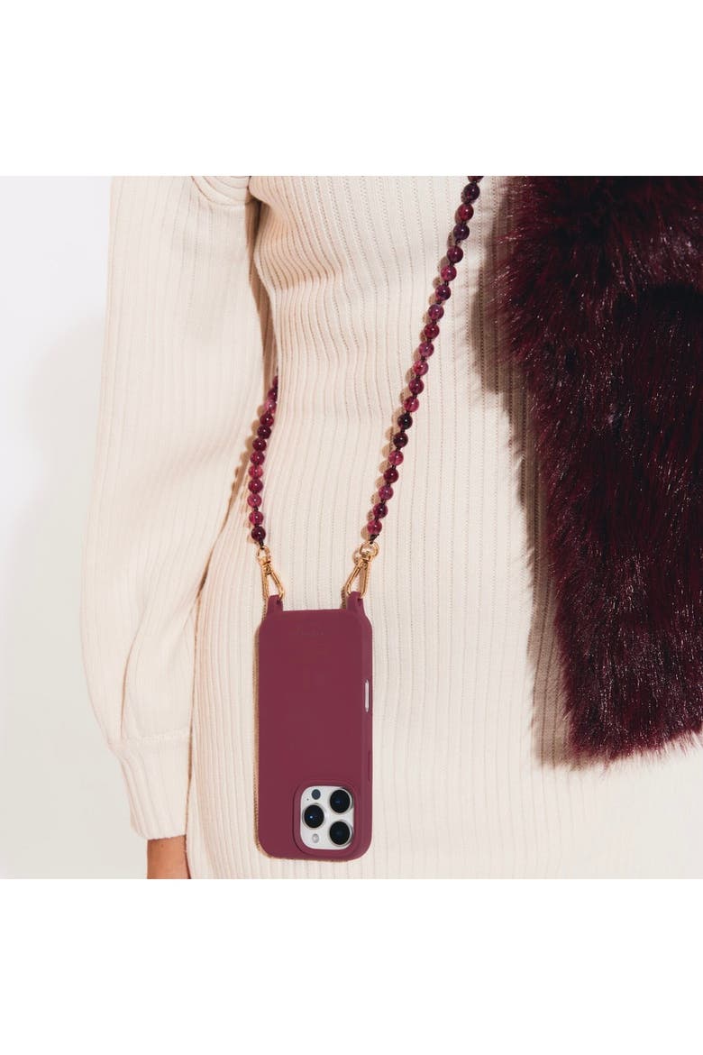 Scarlett Phone Chain Set, Alternate, color, Burgundy
