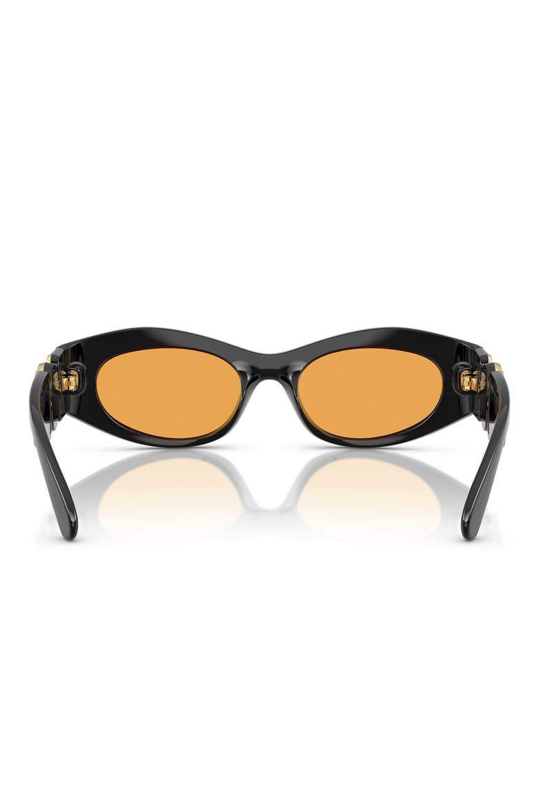 51m Cat Eye Sunglasses, Alternate, color, BLACK / ORANGE