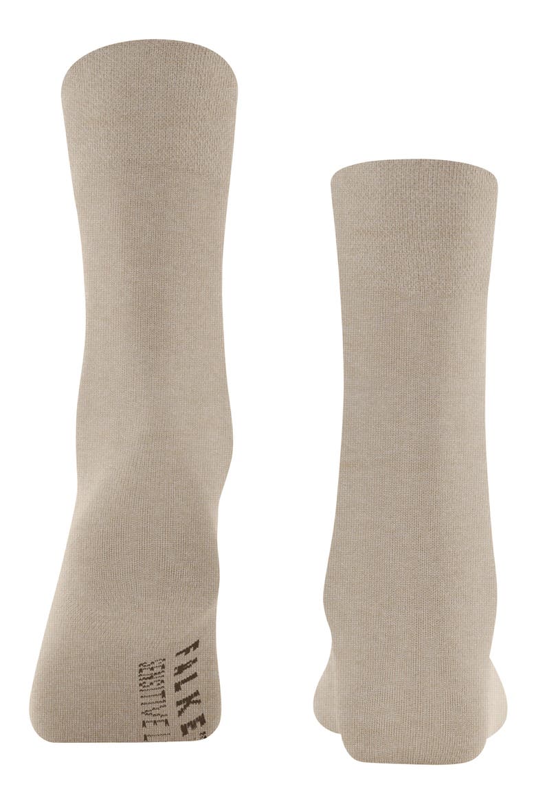 Sensitive London Cotton Blend Socks, Alternate, color, LINEN MELANGE