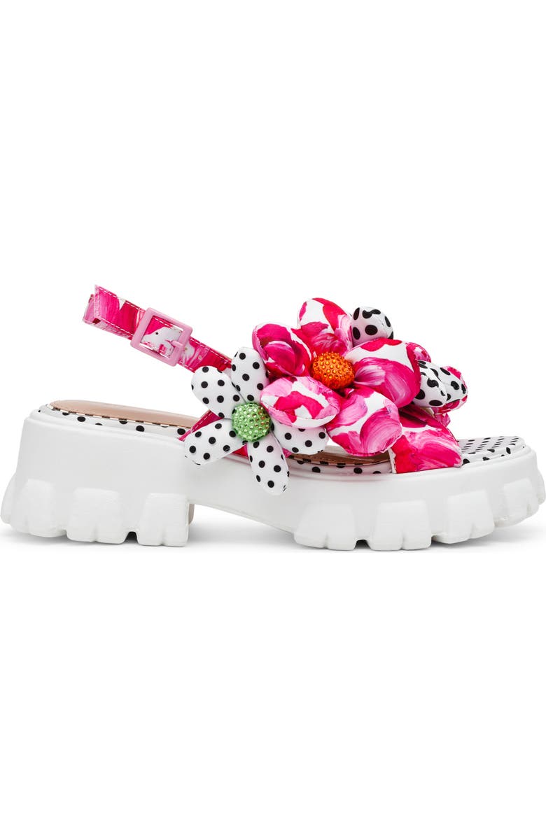 Betsey Johnson Serphina Platform Sandal, Alternate, color, Pink Multi