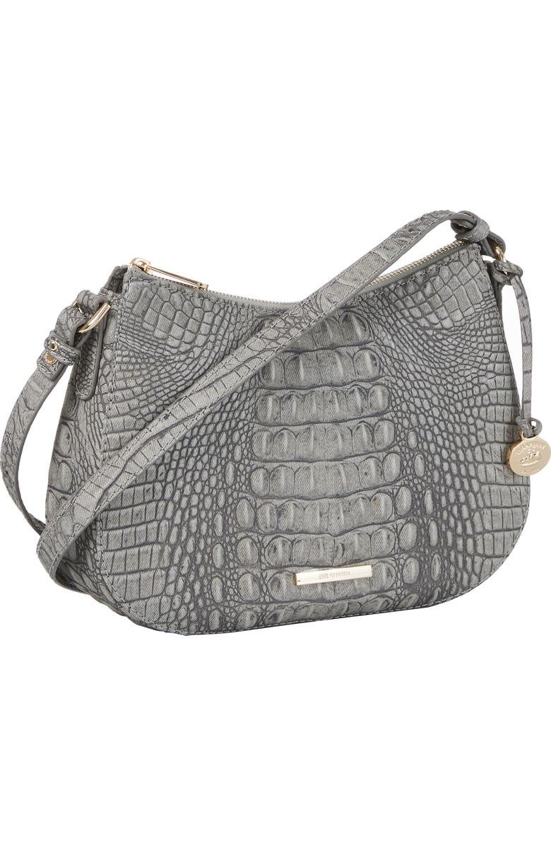 Brahmin Shayna Gradient Croc Embossed Leather Crossbody Bag, Alternate, color,