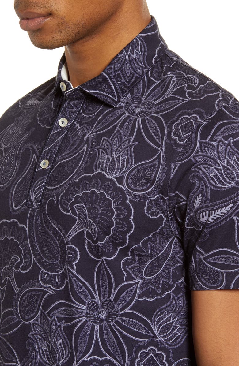 Ted Baker London Fright Floral Polo, Alternate, color, 