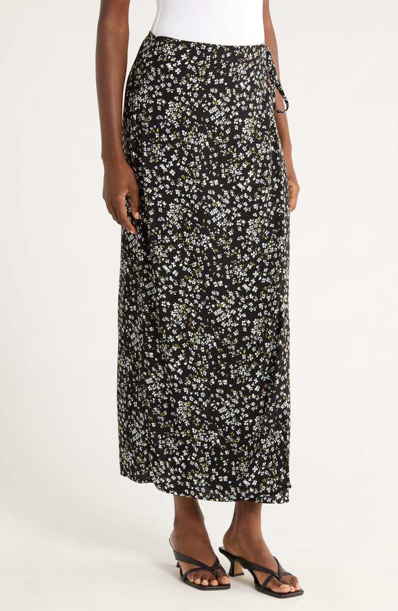 Reformation Opal Print Wrap Skirt, Alternate, color, Colette