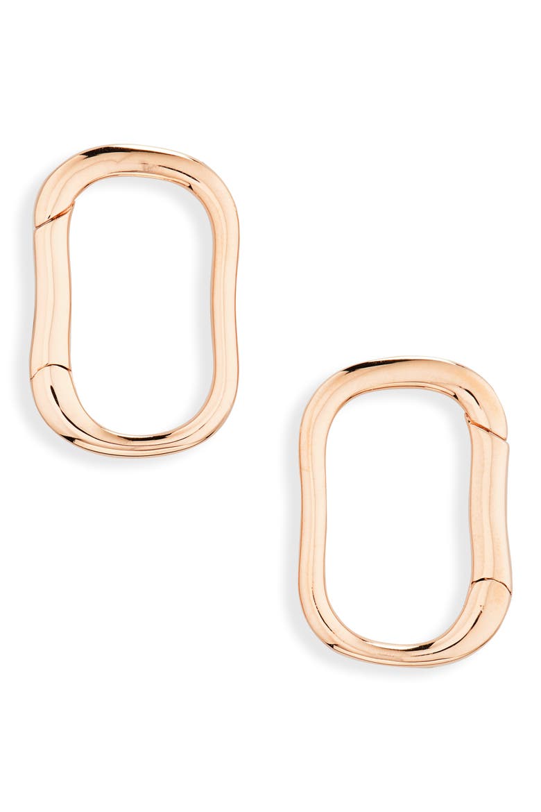 Alta Capture Mini Huggie Hoop Earrings, Main, color, ROSE GOLD