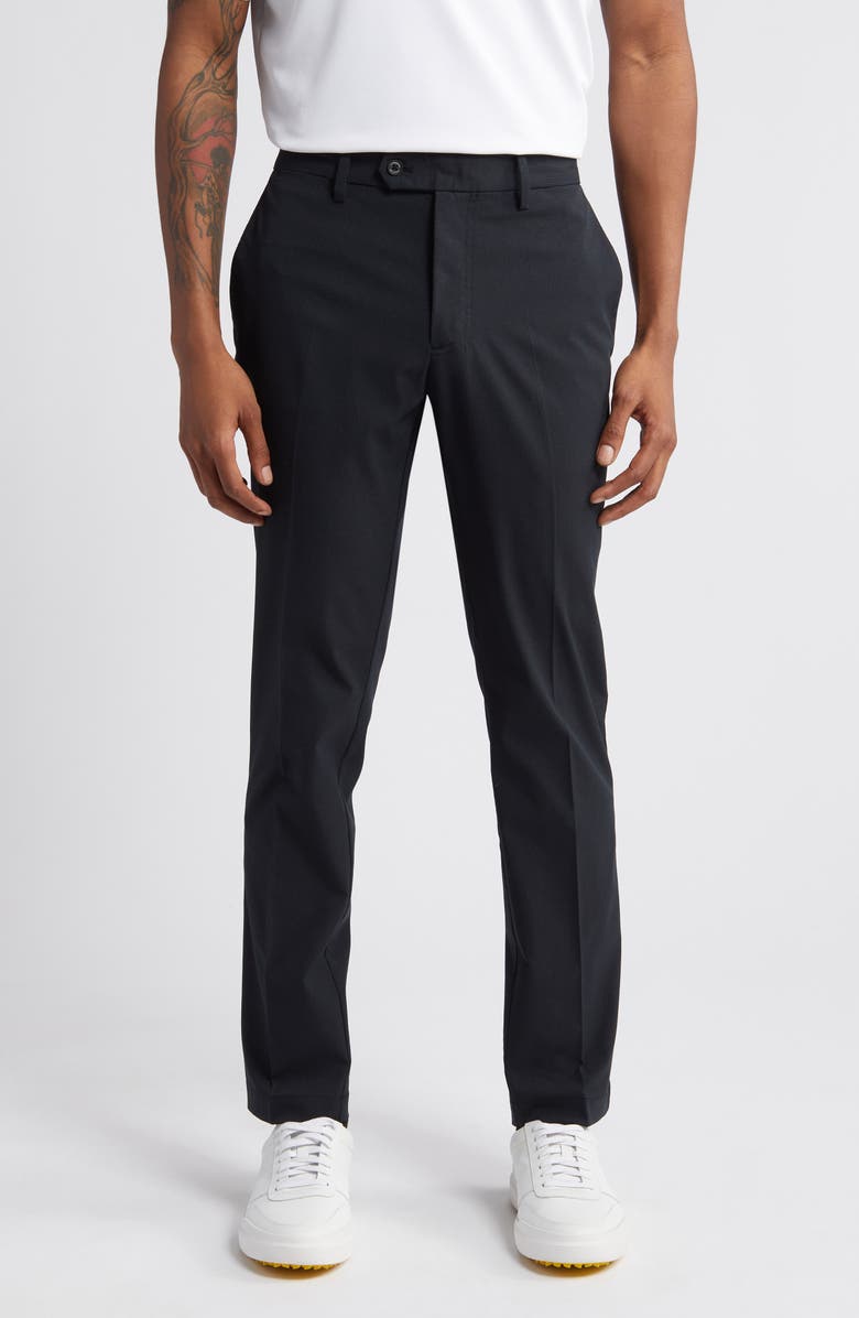 J. Lindeberg Vent Flat Front Performance Golf Pants, Main, color, 