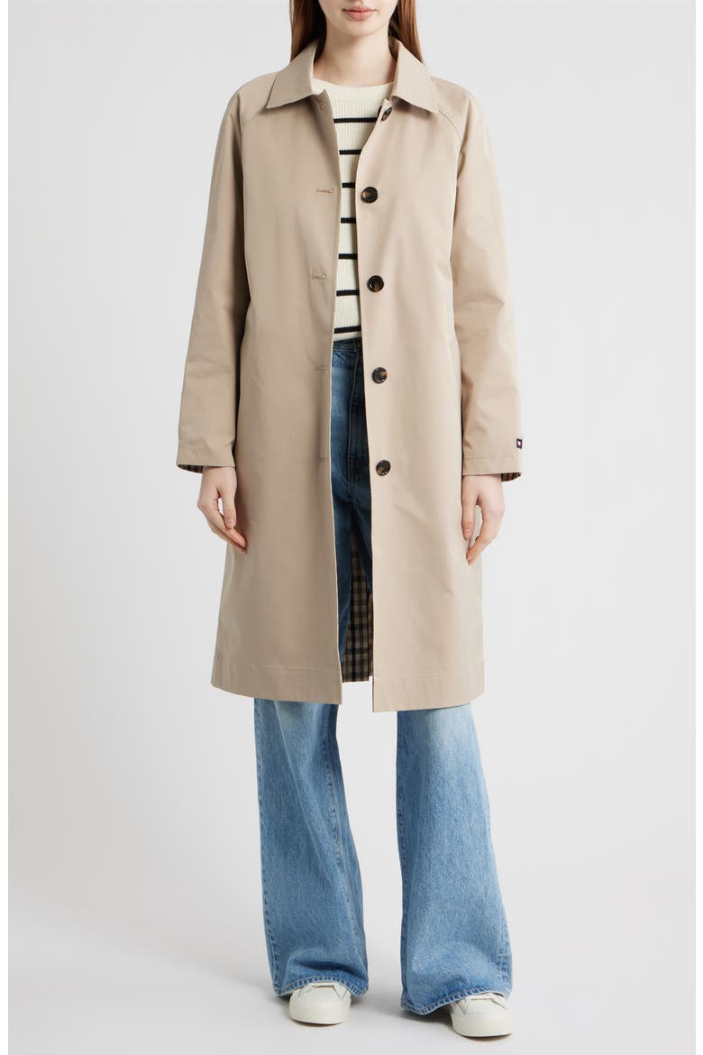 Balmacan Reversible Water Resistant Rain Coat, Alternate, color, COUNTRY IVORY