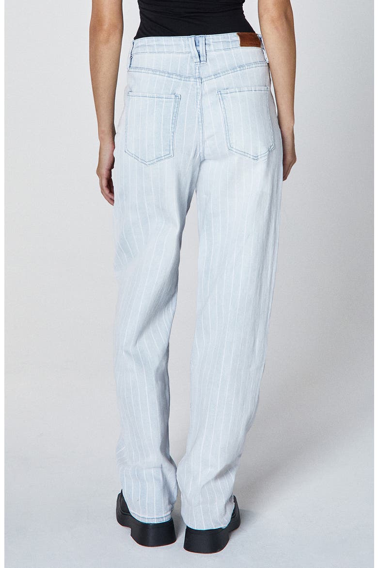 Rumi Stripe High Waist Wide Leg Jeans, Alternate, color, TIGRA