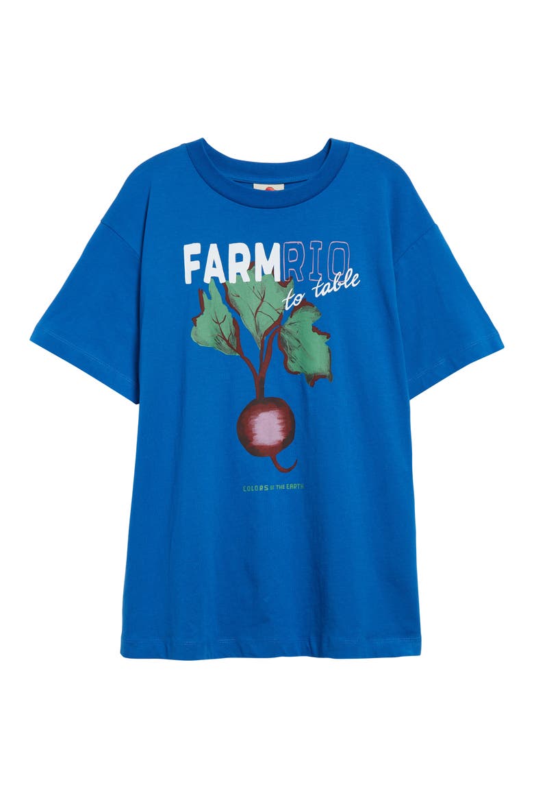 Beet Farm to Table Cotton Graphic T-Shirt, Alternate, color, BLUE