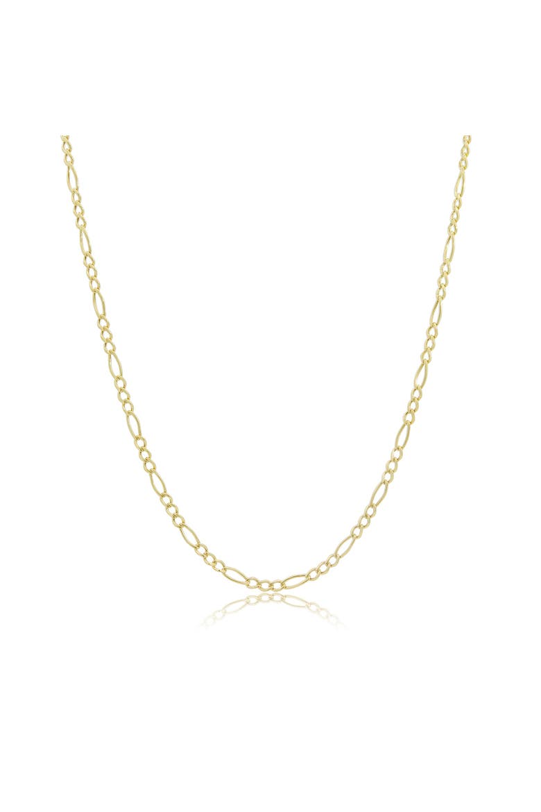 Figaro Chain Necklace, Main, color, Yellow Gold