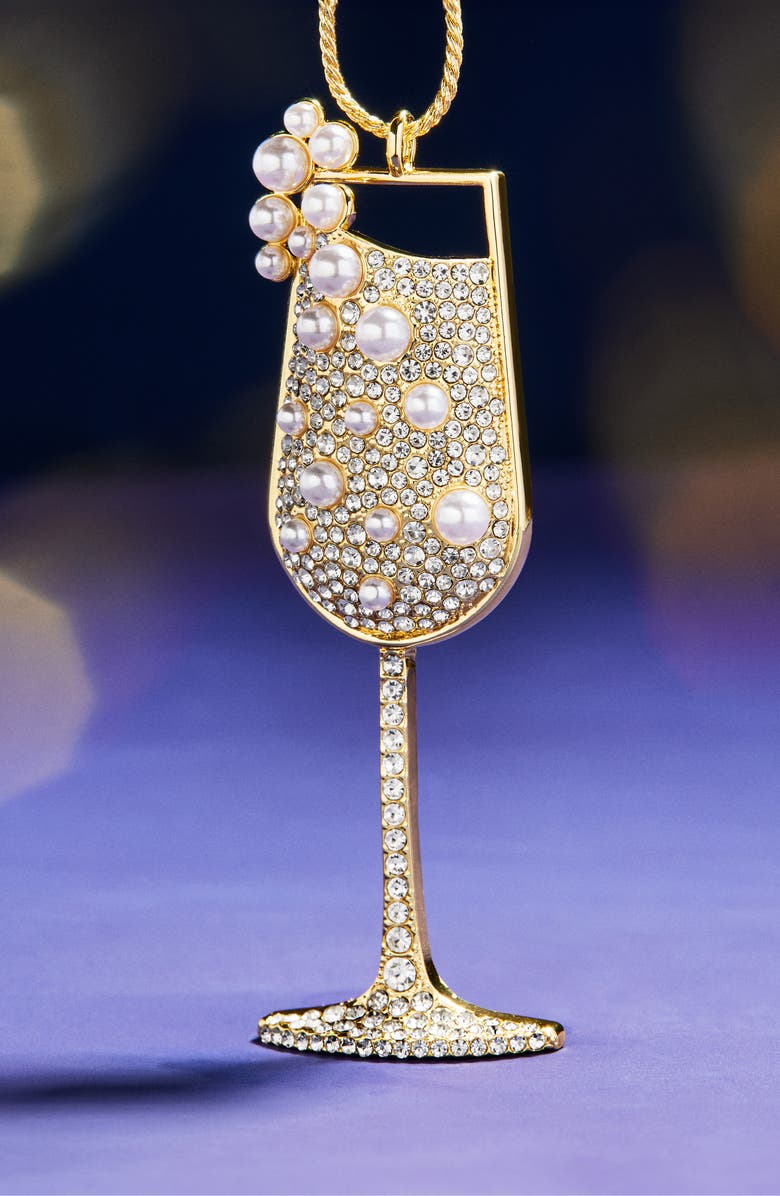 BaubleBar Bubbly & Bright Ornament, Alternate, color, Gold