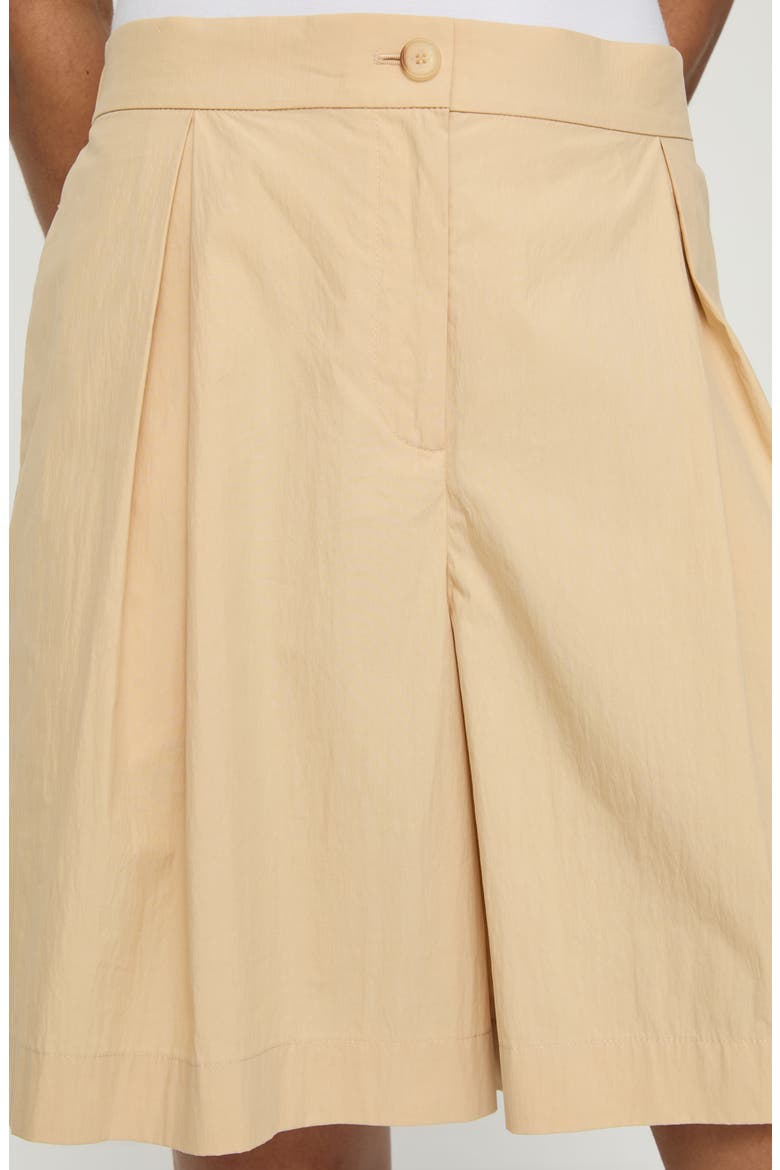 Jane Pleated Wide Leg Shorts, Alternate, color, HALO YELLOW