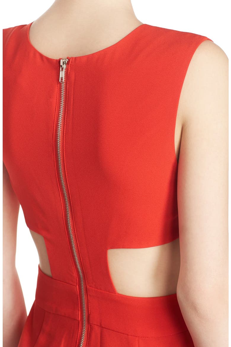 BB Dakota 'Keegan' Cutout Crepe Jumpsuit, Alternate, color, SIRACHA