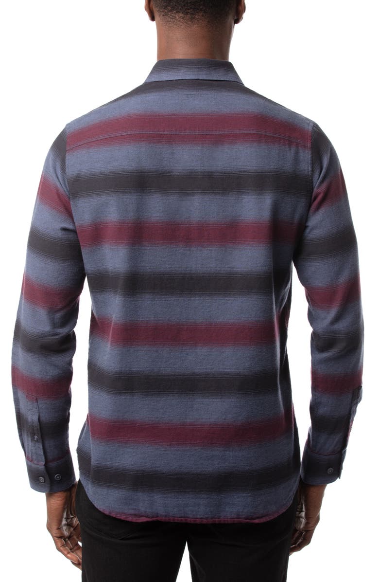 TravisMathew On & On Stripe Long Sleeve Cotton Polo, Alternate, color, 