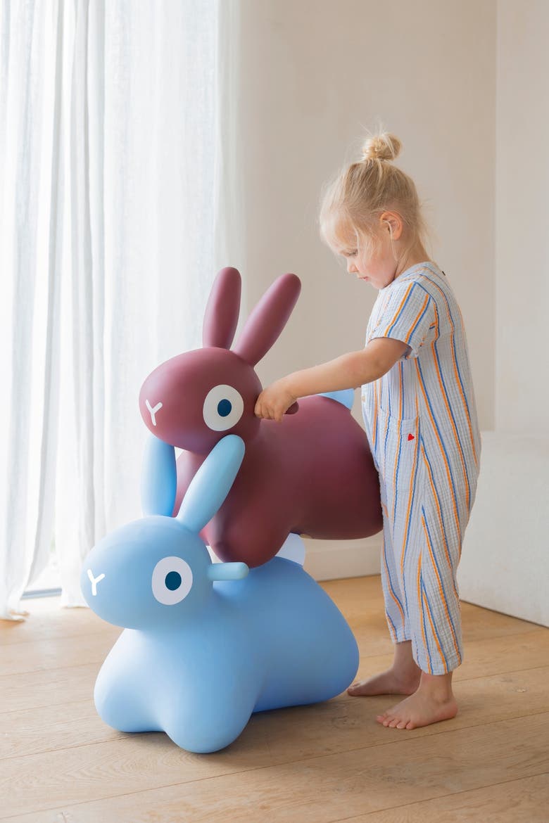 Hoppi Bunny Inflatable Toy for Kids, Alternate, color, Blue