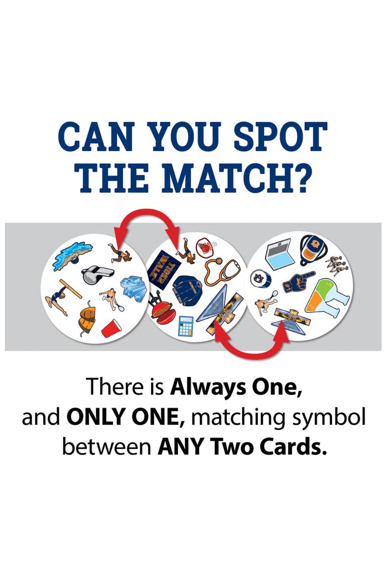 Auburn Tigers Spot It! Card Game, Alternate, color, Multicolor