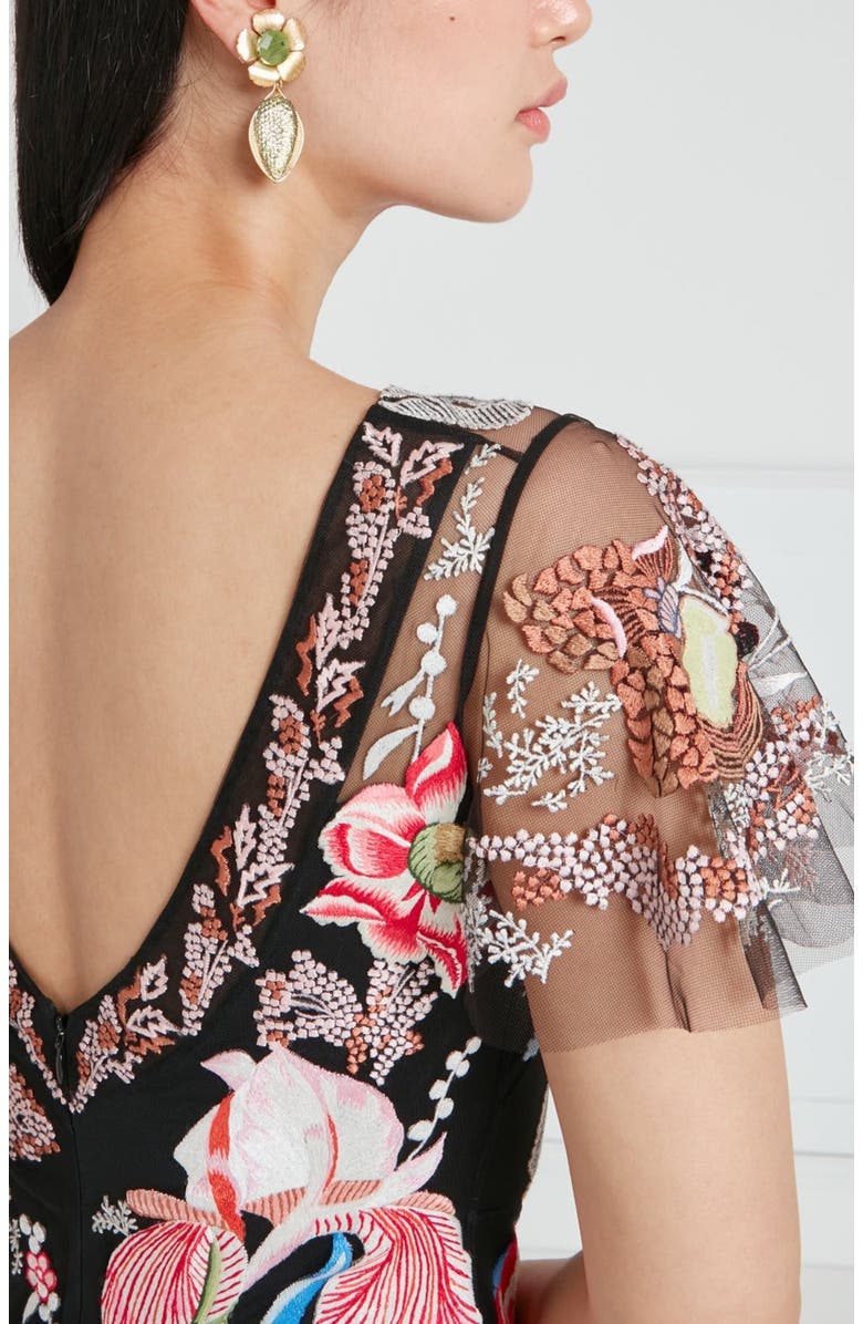 Temperley London Bilbao Gown, Alternate, color, Black