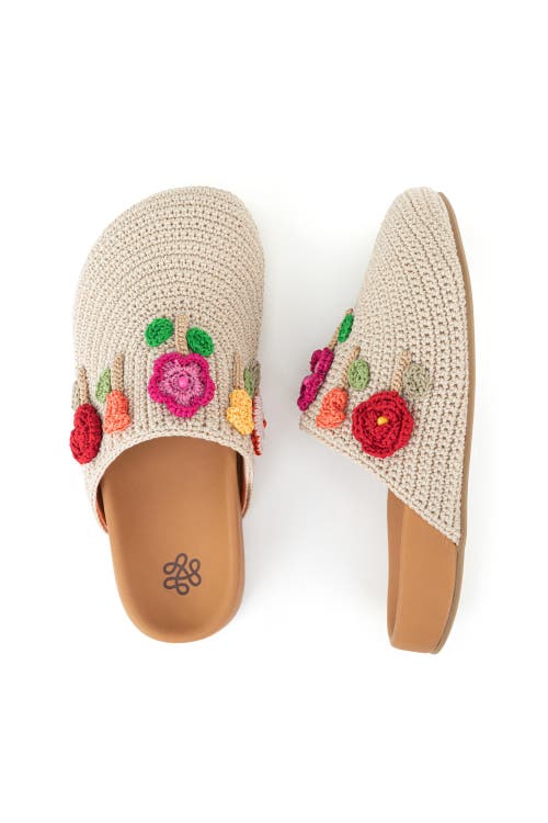 The Sak Bolinas Clog In Flower Ecru
