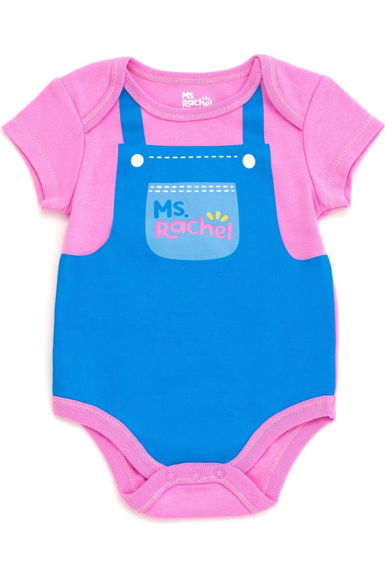 3-Pack Short Sleeve One Piece Bodysuits, Alternate, color, Pink White Blue