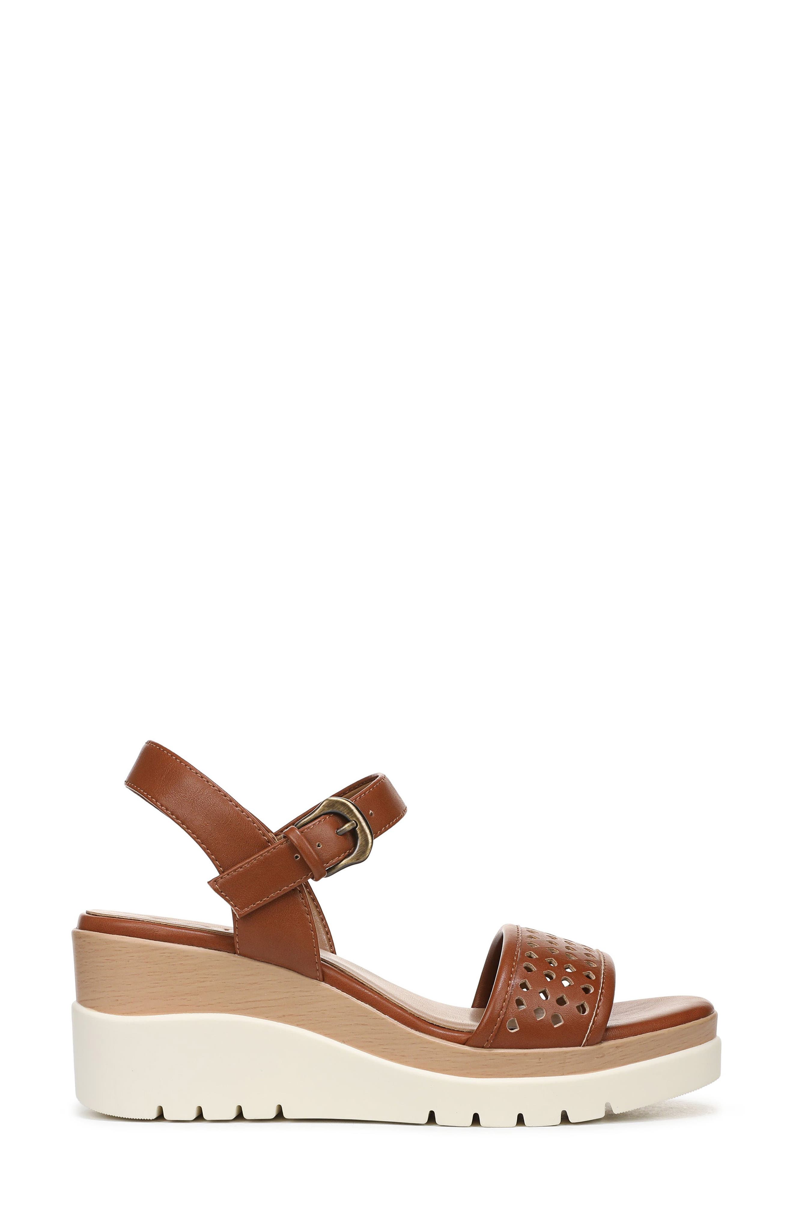 SOUL NATURALIZER Graciela Wedge Sandal, Alternate, color, Walnut