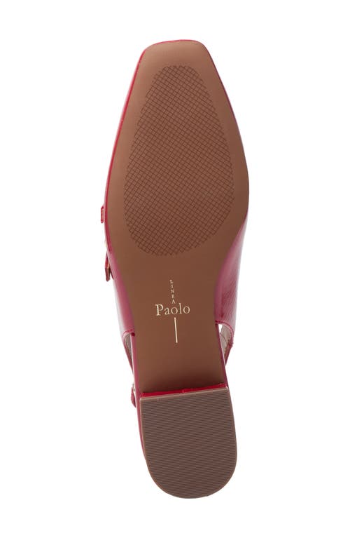 Linea Paolo Cassianx Slingback Mary Jane Pump In Red